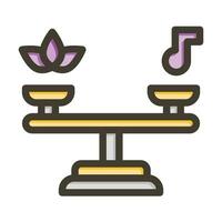 Balance Vector Thick Line Filled Colors Icon For Personal And Commercial Use.