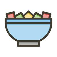 Poke Vector Thick Line Filled Colors Icon For Personal And Commercial Use.