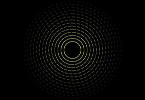 Abstract background with gold circle modern lines on dark background. Illustration template background banner. vector