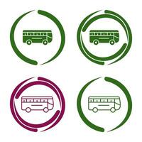 icono de vector de bus