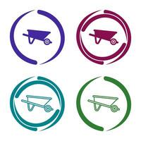 Wheelbarrow Vector Icon