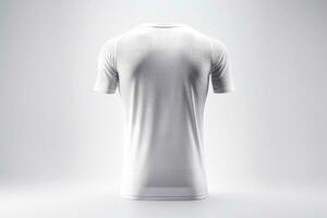 Mockup sports football team uniforms white shirt, Generative AI illustration photo