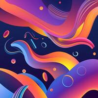 Abstract background and Wallpaper Image Generator AI photo