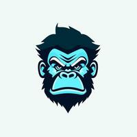 Gorilla mascot logo template vector illustration. Gorilla head mascot.