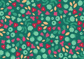 Seamless floral and abstract pattern vector