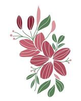 floral vintage embroidery pattern vector