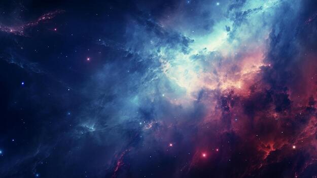 profundo espacio galaxia en estrellado universo. Ciencias antecedentes. generativo ai foto