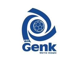 krc Genk club logo símbolo Bélgica liga fútbol americano resumen diseño vector ilustración