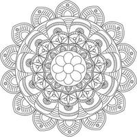 adulto mandala colorante página vector