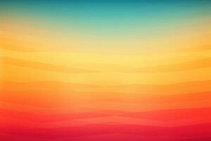 Retro Gradient Background - Nostalgic Color Blend for Artistic Design, AI Generated photo