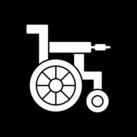 Wheel Chair Vector Icon Design