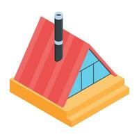 Here an isometric illustration of building structure vector