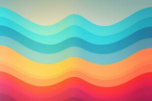 Artistic Retro Gradient Background - A Stylish Blend of Colors for Modern Designs- AI Generated photo