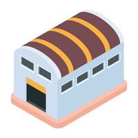 Ready to use isometric icon of farm house vector