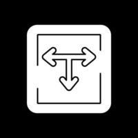 T Junction Vector Icon Design