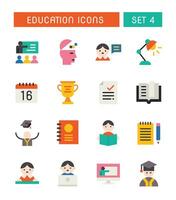 Set Of School And Education Icons vector