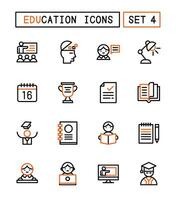 Set Of School And Education Icons vector