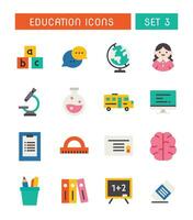 Set Of School And Education Icons vector