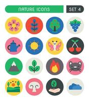 Set Of Nature And Environment Icons vector