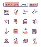 Set Of School And Education Icons vector