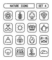 Set Of Nature And Environment Icons vector