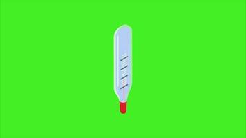 Thermometer Grün Bildschirm video