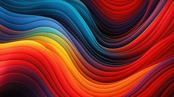 wave wavy optical illusion ai generated photo