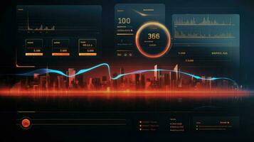 location route dashboard futuristic ai generated photo