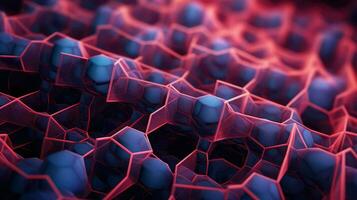 3d voxel nano structure ai generated photo
