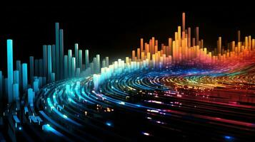 network digital data flow ai generated photo