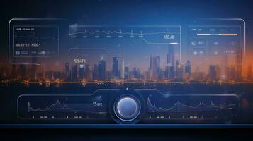 technology route dashboard futuristic ai generated photo