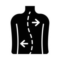 Chiropractic Vector Glyph Icon For Personal And Commercial Use.