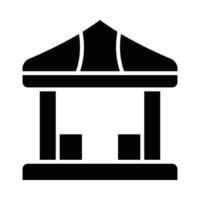 Gazebo Vector Glyph Icon For Personal And Commercial Use.