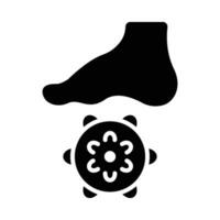 Foot Massage Vector Glyph Icon For Personal And Commercial Use.