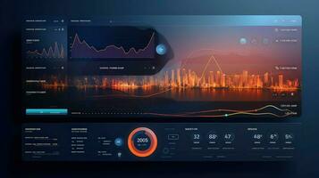 technology route dashboard futuristic ai generated photo