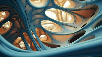 wallpaper futuristic organic structure ai generated photo