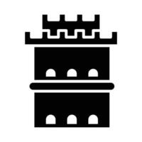 White Tower Of Thessaloniki Vector Glyph Icon For Personal And Commercial Use.