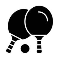 Ping Pong Vector Glyph Icon For Personal And Commercial Use.