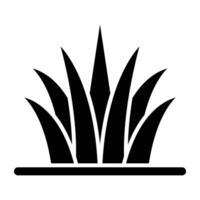 Grass Vector Glyph Icon For Personal And Commercial Use.