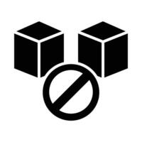 No Sugar Vector Glyph Icon For Personal And Commercial Use.