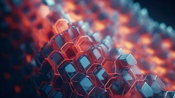 background voxel nano structure ai generated photo