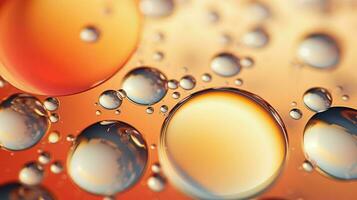 drop oil bubbles shiny ai generated photo