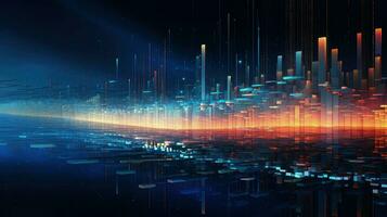 flow futuristic data stream ai generated photo
