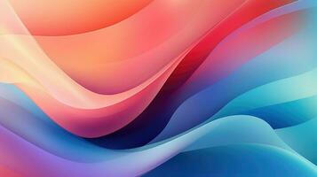 abstract gradient iridescent shape ai generated photo