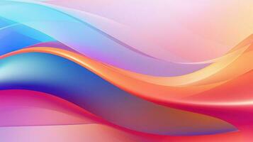 abstract gradient iridescent shape ai generated photo
