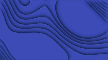 Blue cutted abstract background pattern of lines and waves video