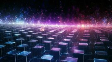 design voxel nano structure ai generated photo