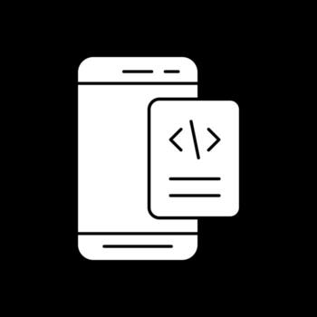 Mobile Coding  Vector Icon Design