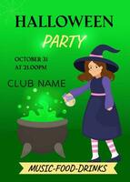 Halloween Party Invitation,happy halloween ,trick or treat, poster for invitation vector