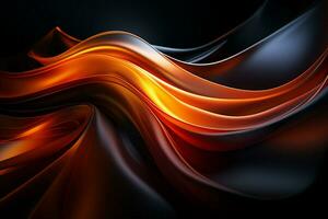 Shadowy abstraction, Elements lose focus against a dark backdrop, offering subtle allure AI Generated photo